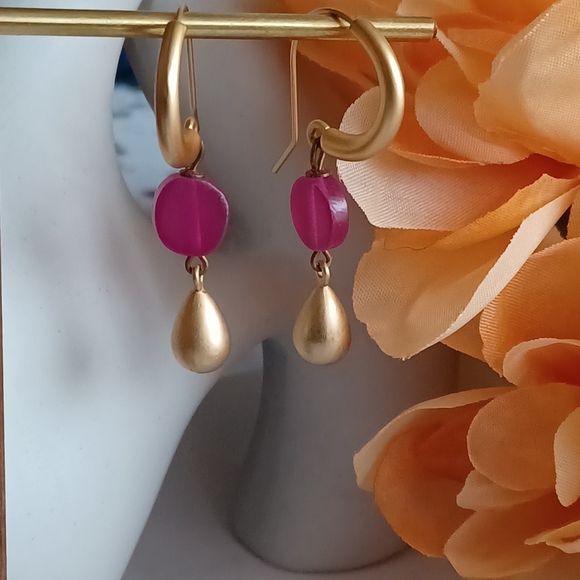 Crescent Dangle Earrings - Picture 3 of 3